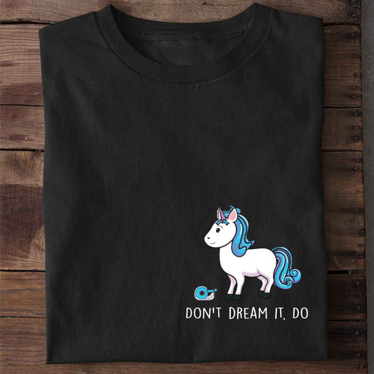 Little White Horse Print Short Shirt Team Uniform European And American Fabrics