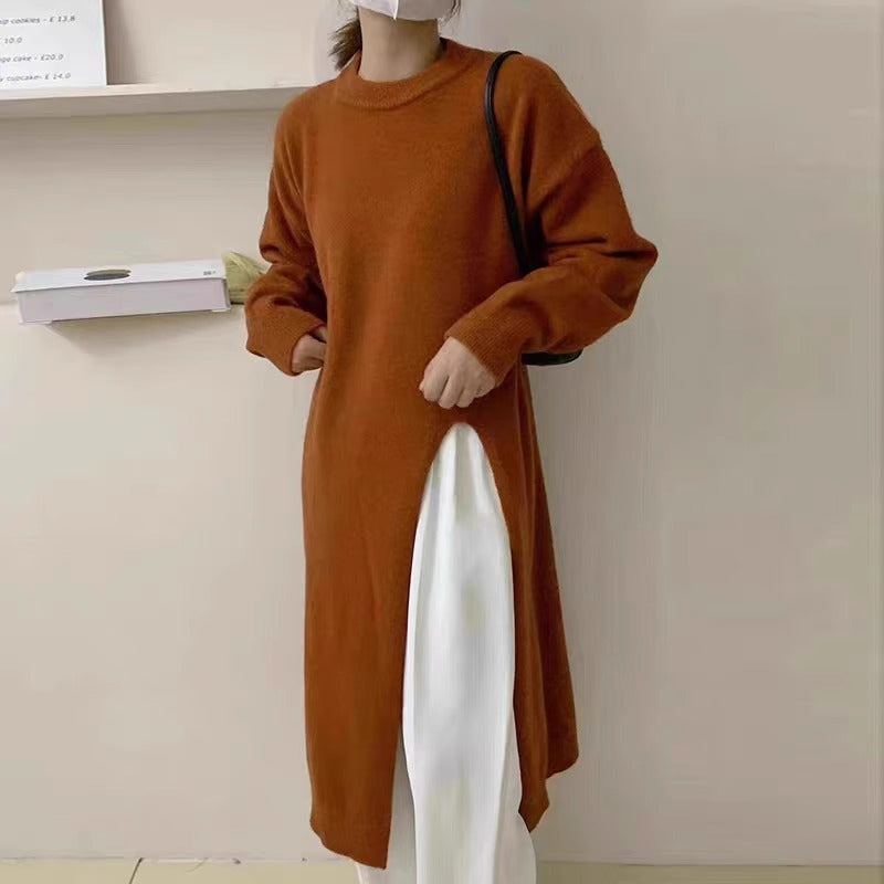 Mid-length Pullover Knitwear Dress Women