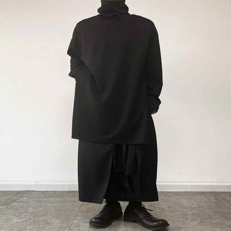 Men's High-neck Long-sleeved Sweatshirt