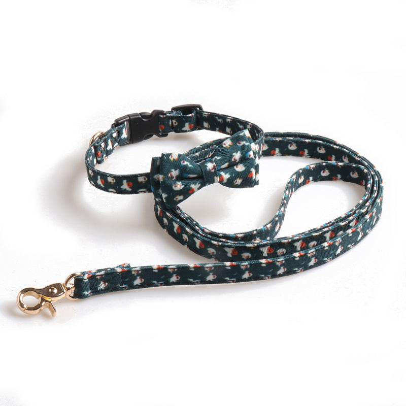 Halloween series pet collar bowknot pumpkin ghost pattern