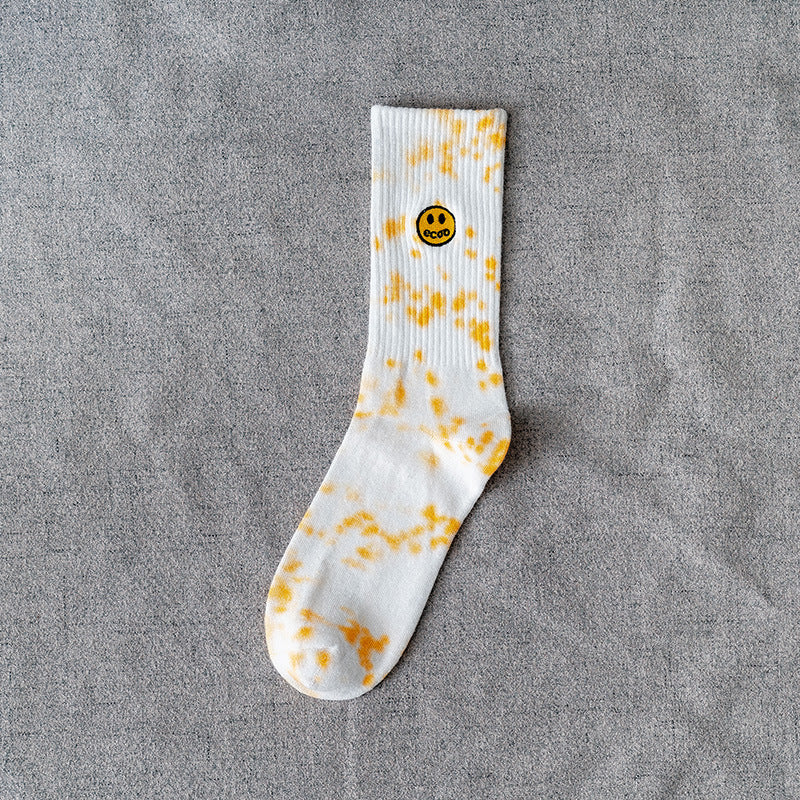 Smiley Socks Female Middle Tube Harajuku Male Street Trend