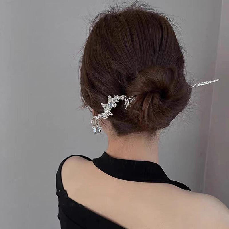 Chinese Moonlight Stone Hanfu Fashion Headwear