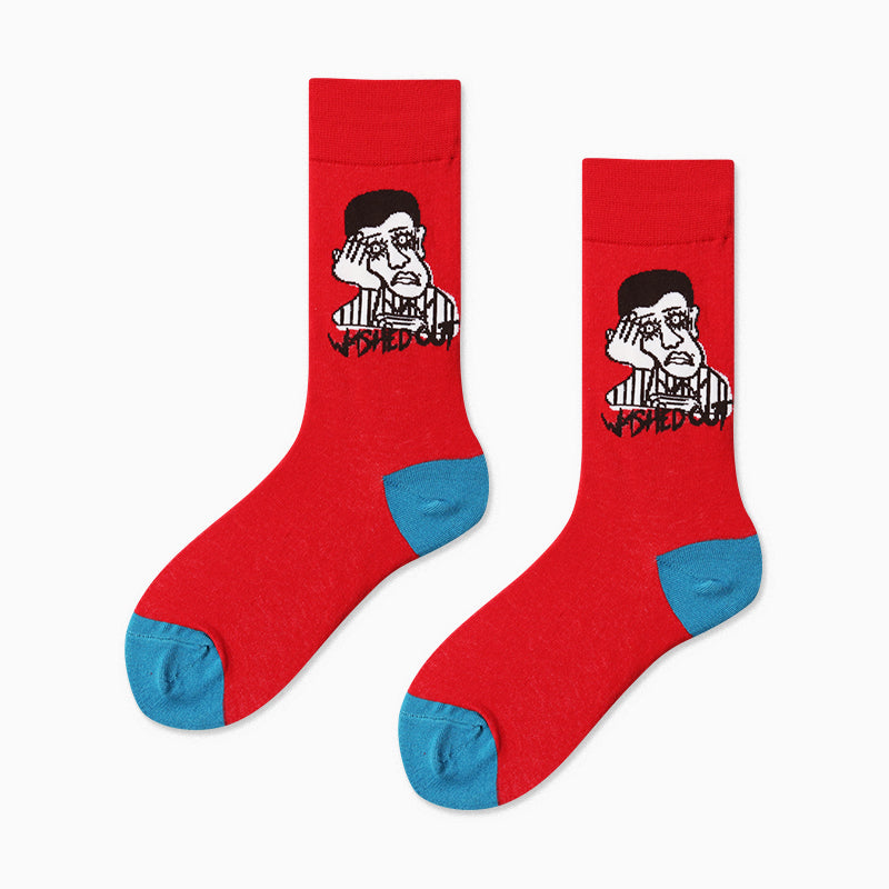 Patterned ladies socks