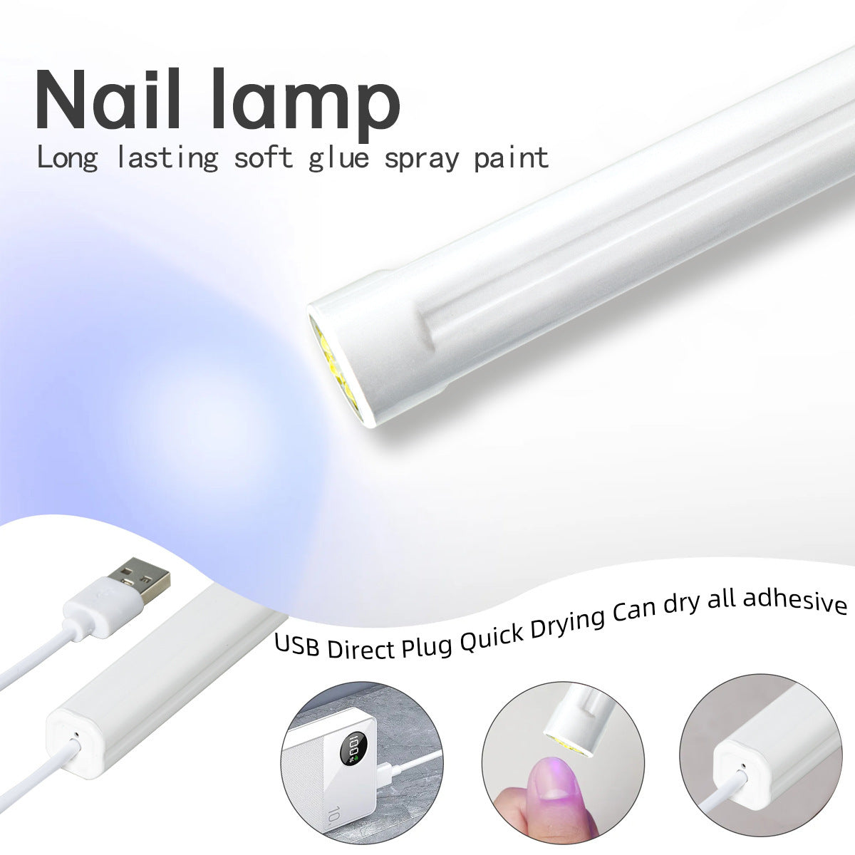Handheld Manicure In-line Lamps Small Portable
