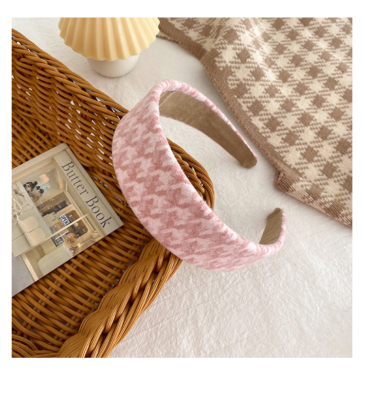 French check headband