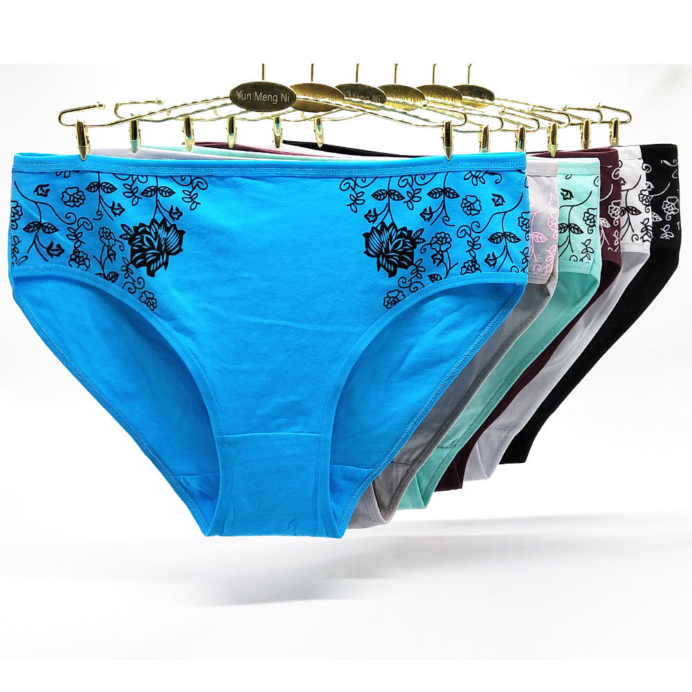 Women's floral print briefs