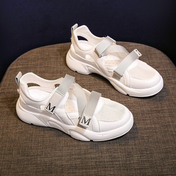 match Casual Sporty Flade Sandaler med Mellemhøj Hæl