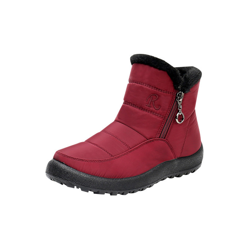 Add velvet warm cotton shoes soft soled cotton boots