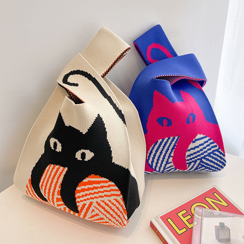 Women's Knitted Bag All-match Casual Handbag