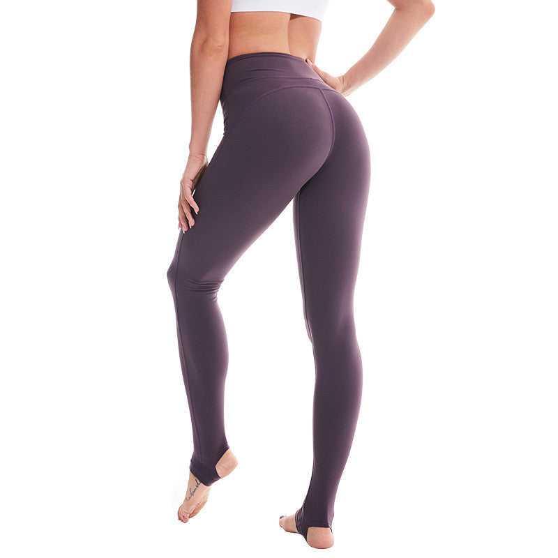 Nylon high-elastic yoga step pants