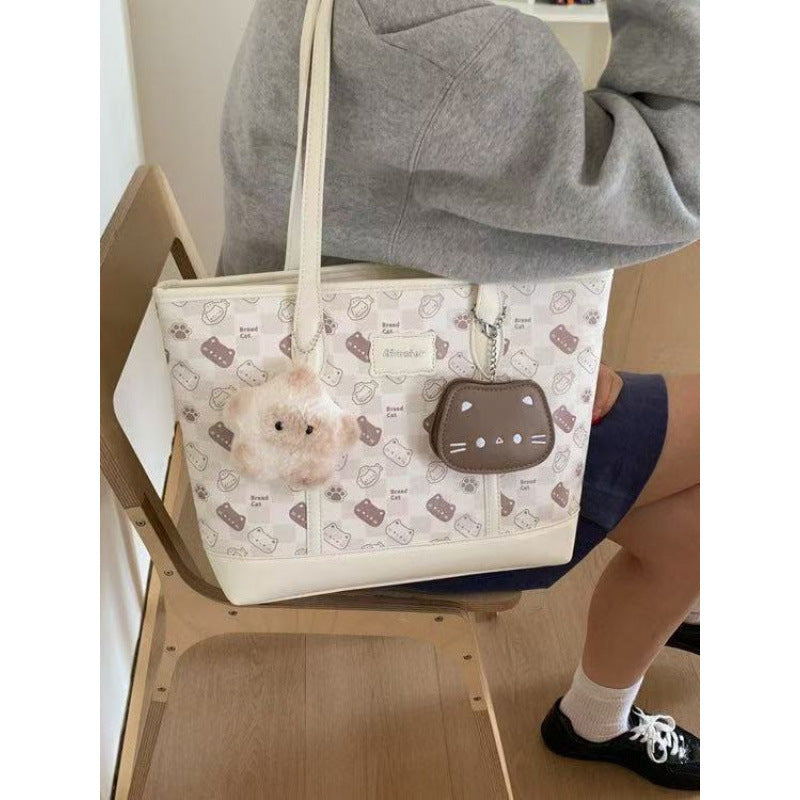 Large Capacity Cute Toast Hand Tote Bag