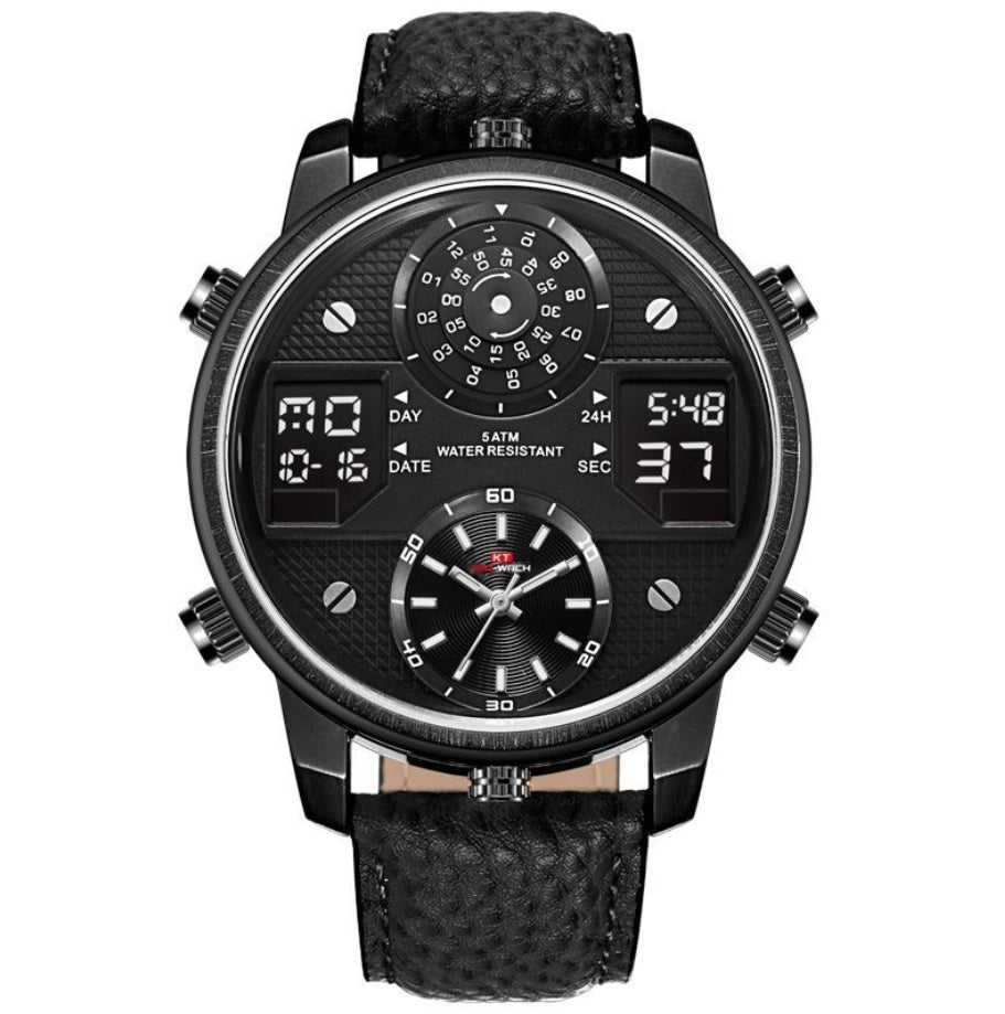 Double display electronic multifunctional quartz