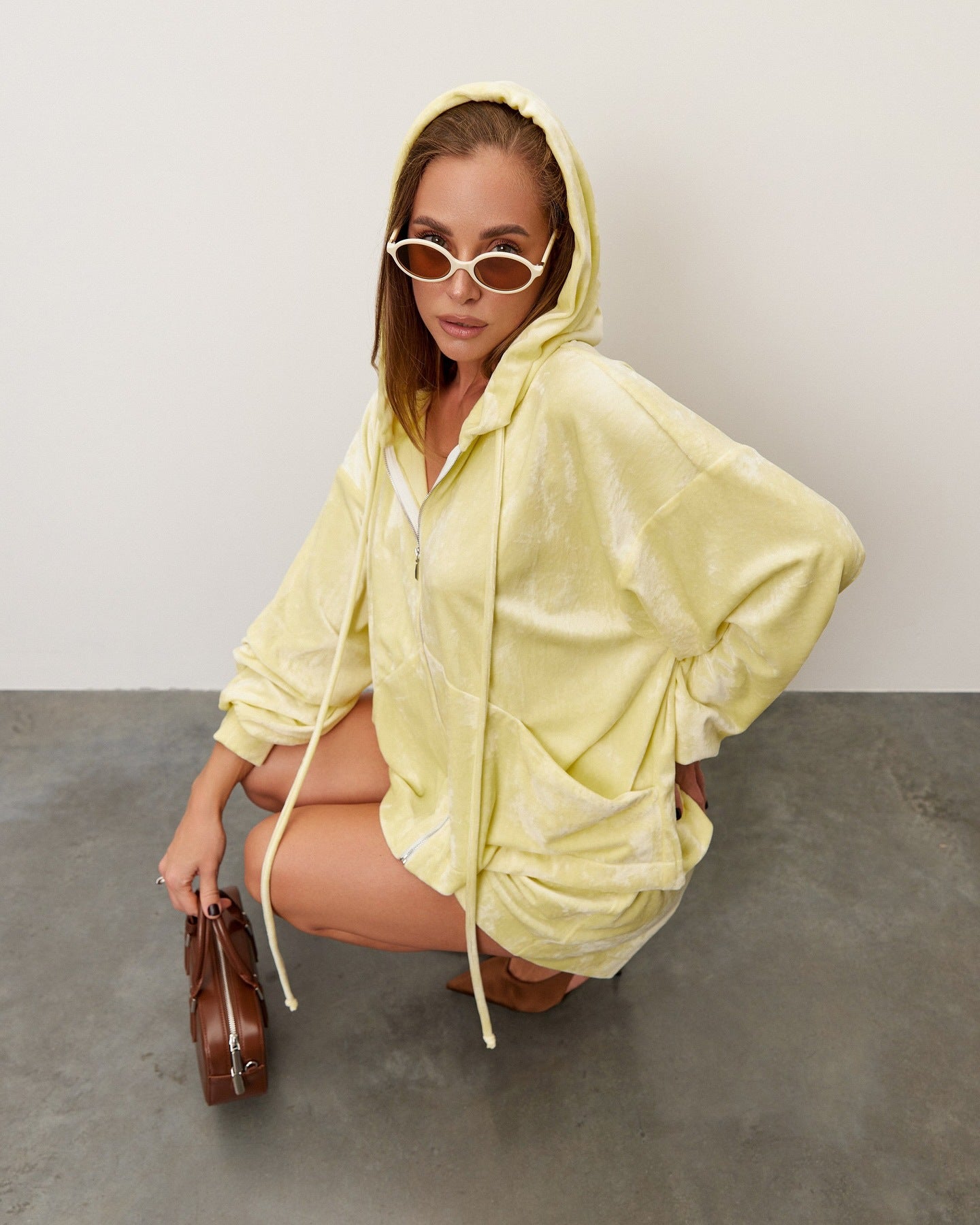 Sport Cardigan Women With Two-piece Suit Shorts