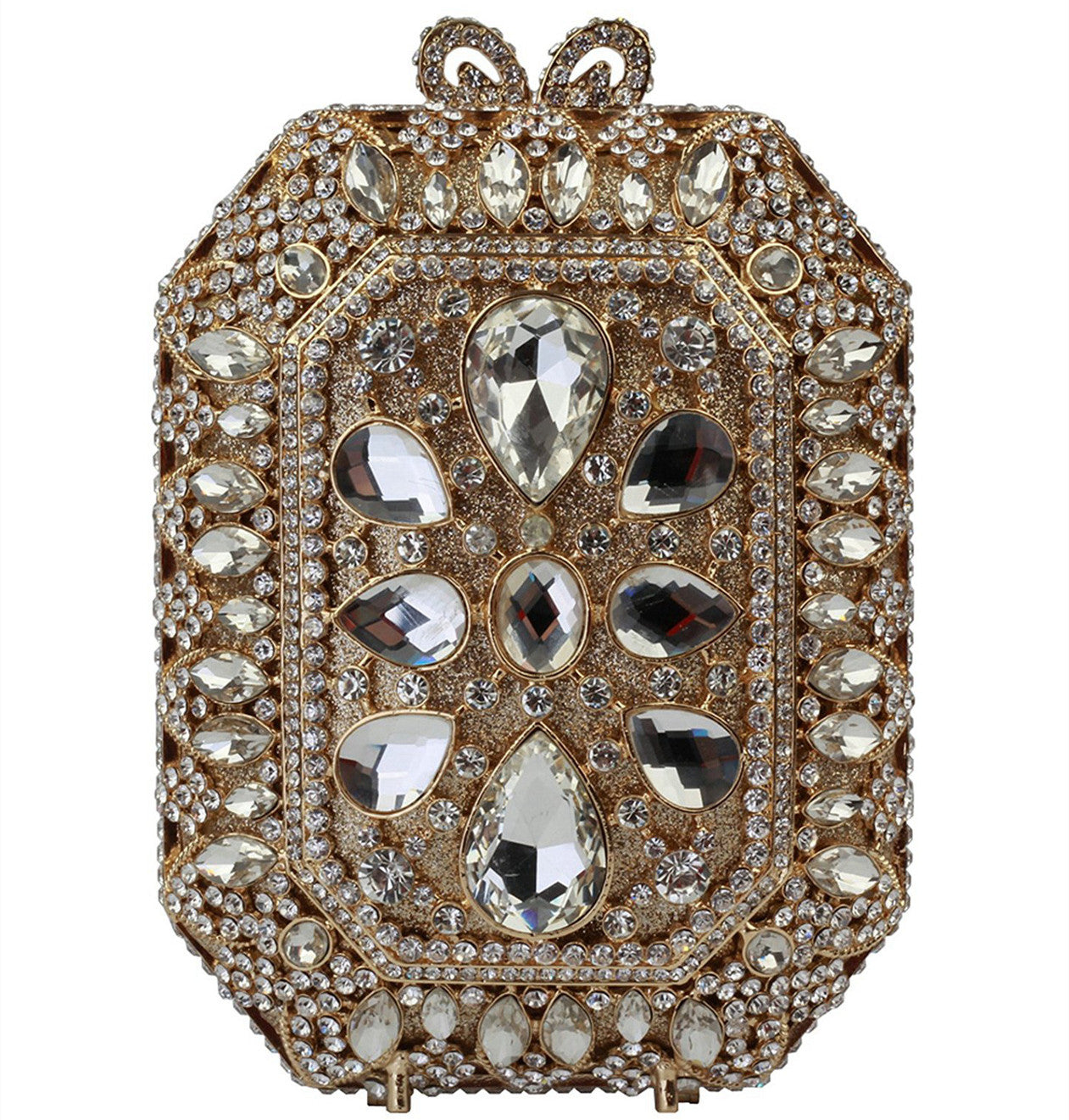 Original Clutch Bag With Handmade Diamond Evening