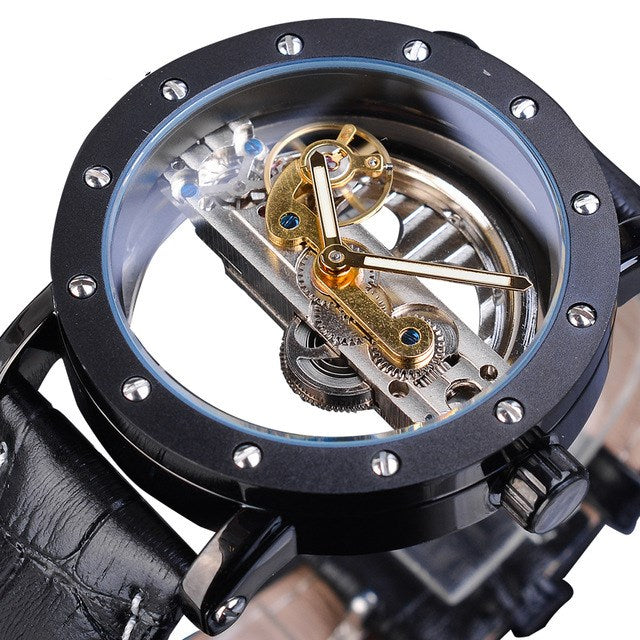 Fashion Double-Sided Hollow Men's Mechanical Watch