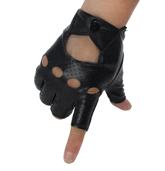 Korean version of the ladies DS street dance half finger gloves nightclub pole dance performance star dance dance gloves driving