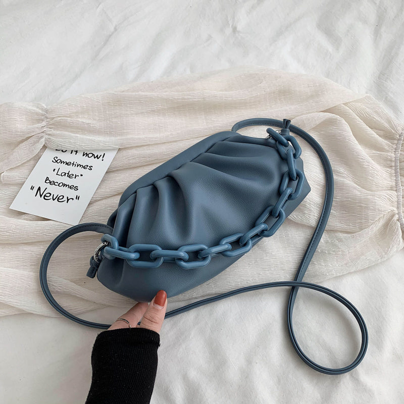 Versatile one shoulder slug fashion cloud bag
