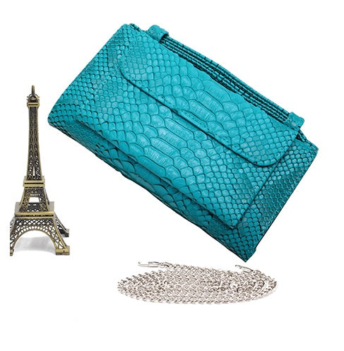 New snake pattern clutch bag handbag chain shoulder Messenger bag wallet ladies long section