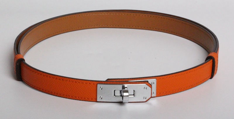 H home new kelly leather thin belt