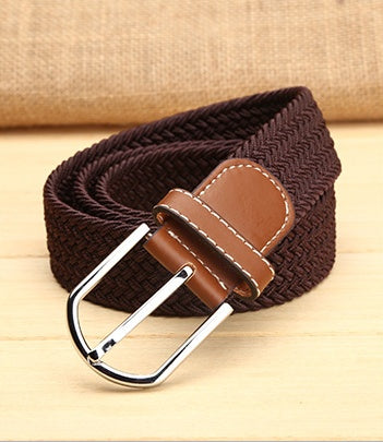Elastic woven elastic men's belt