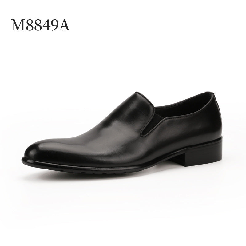 Leather Shoes For Men's Shoes With Hand Painted Leather