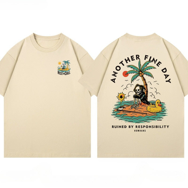 Summer Popular Holiday Print T-shirt