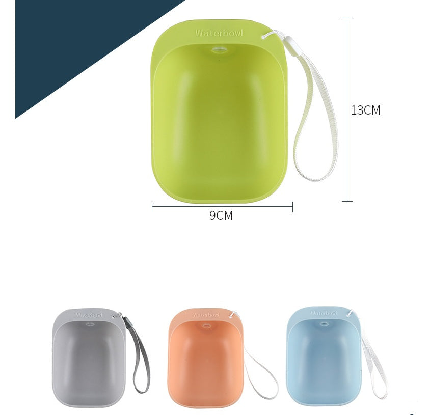 Candy-colored Pet Portable Drinking Bowl