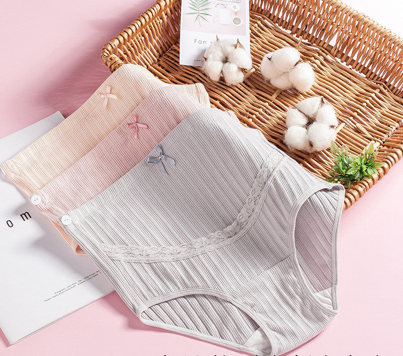 High waisted underwear pure cotton pants