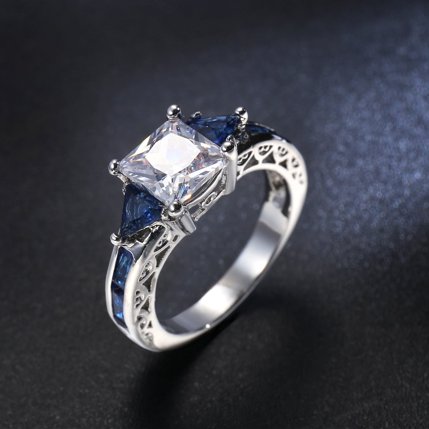 Dame Zircon Smykkering