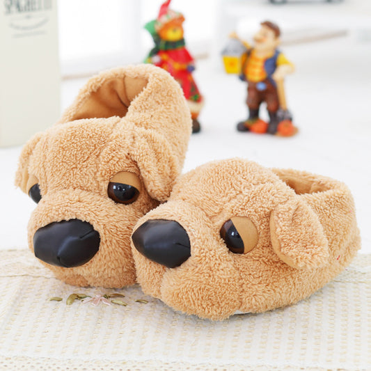 Shar Pei Cartoon All-Inclusive With Thick Cotton Slippers