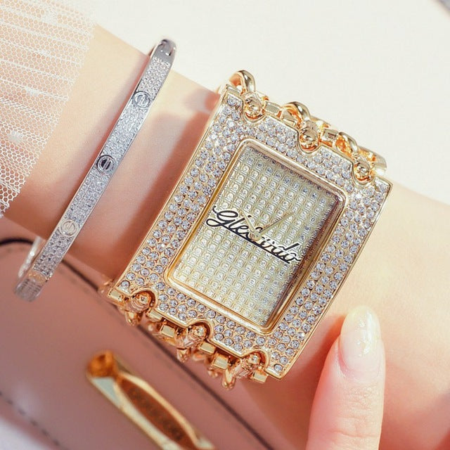 Nyt G-D-ur Dame Kvarts Analog Afslappet Ur Guld Ur Kvarts Enkelt Ur Relogio Feminino Reloj Mujer Montre
