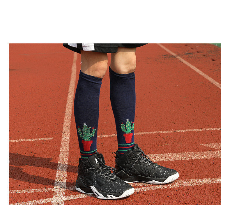 Autumn and winter new men's and women's calf sports socks