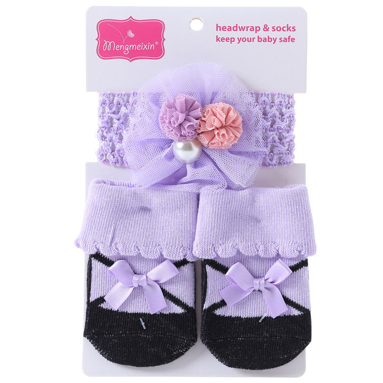New Polka Dot Three-dimensional Hair Ball Flip Up Children's Socks