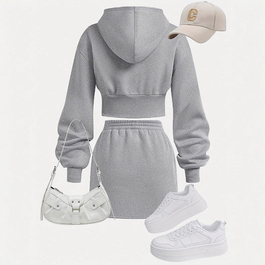 Sports Sweater Suit European And American Spring Street
