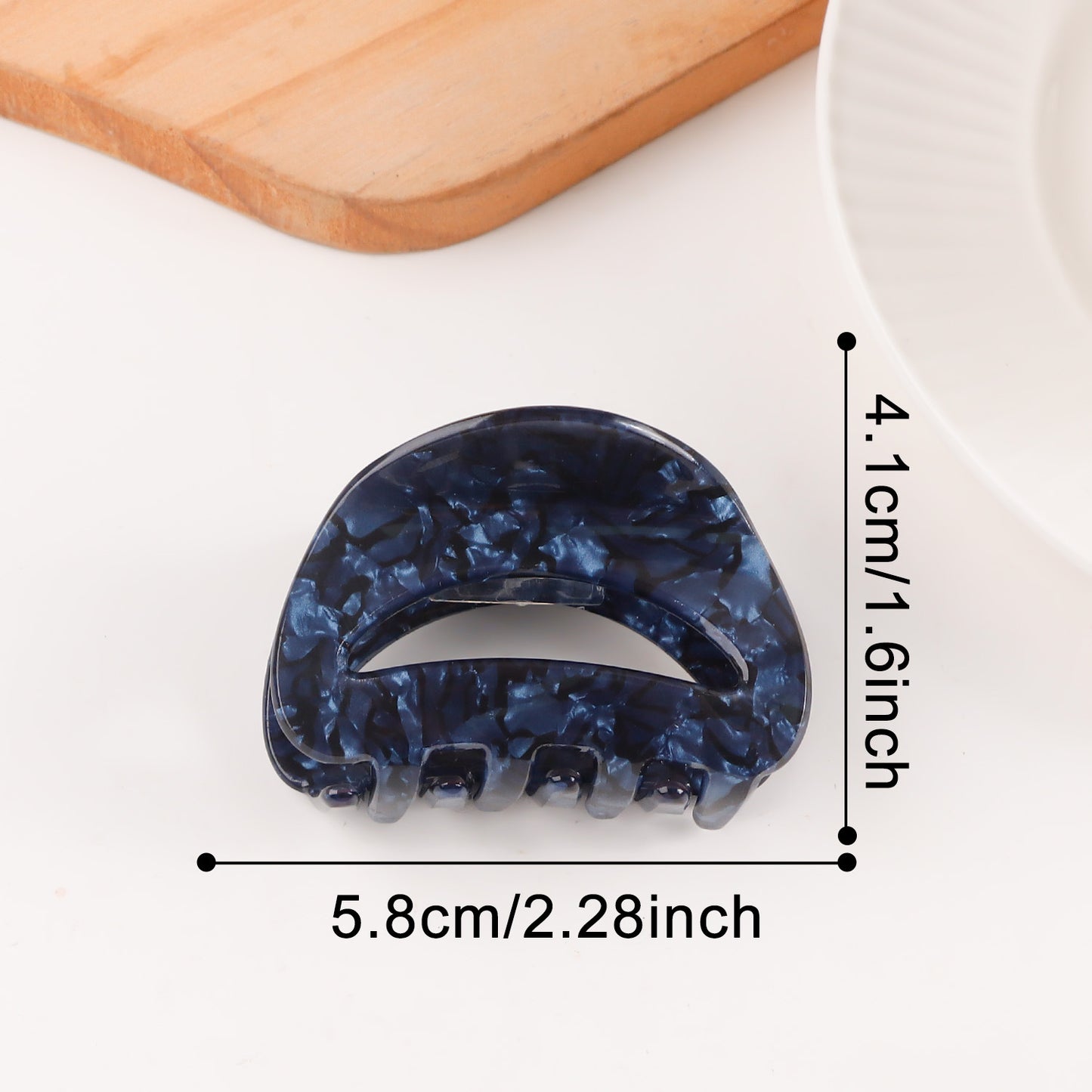Retro Gradient Simple Hair Clip Shark Clip