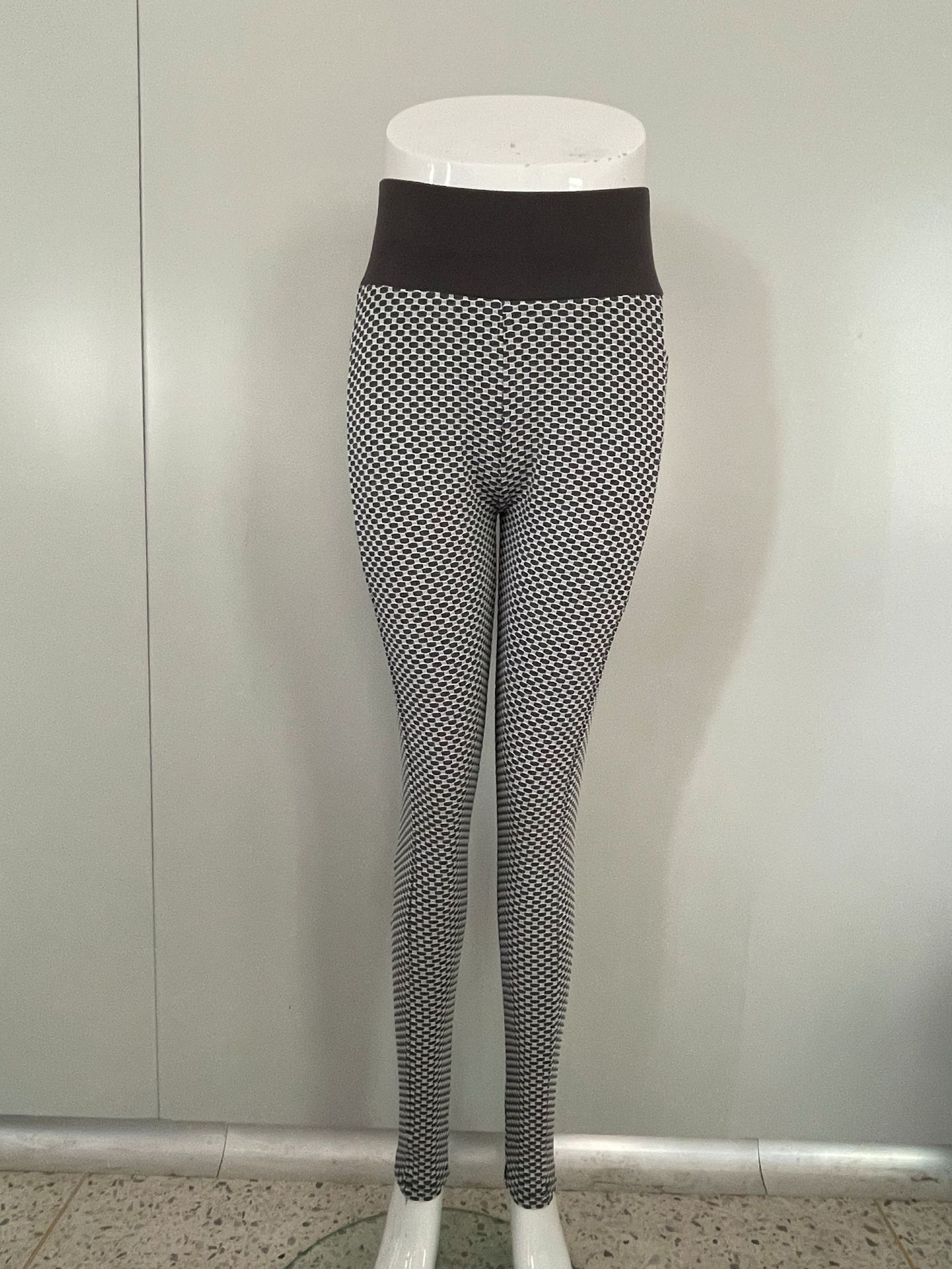 Honeycomb Fitness Yoga Pants High Waist And Buttocks Sports Tights Large Size