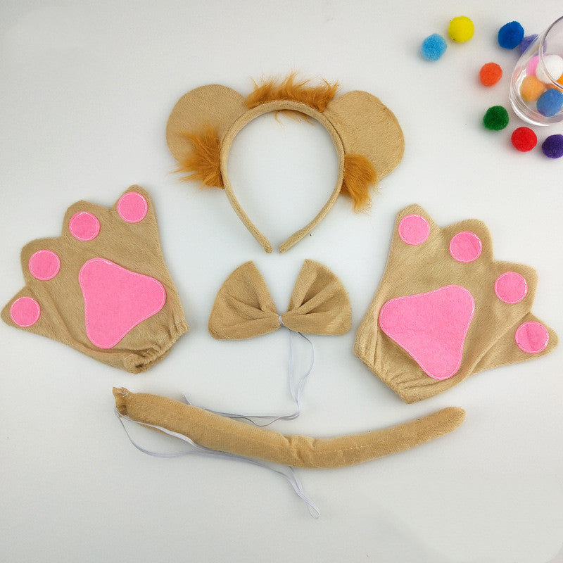 Masquerade performance props lion headband headdress