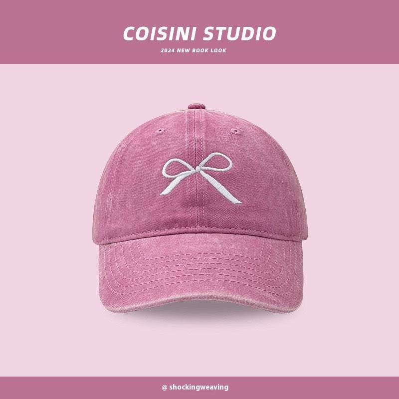 Color White Hat Female RaspberryBaseball Cap