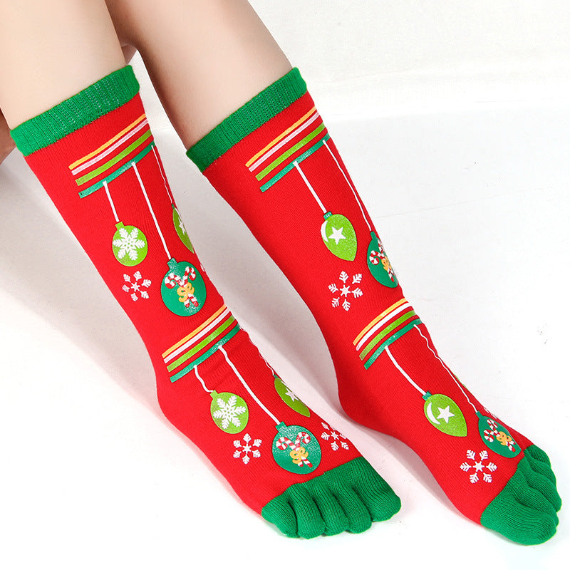 Middle tube split toe socks