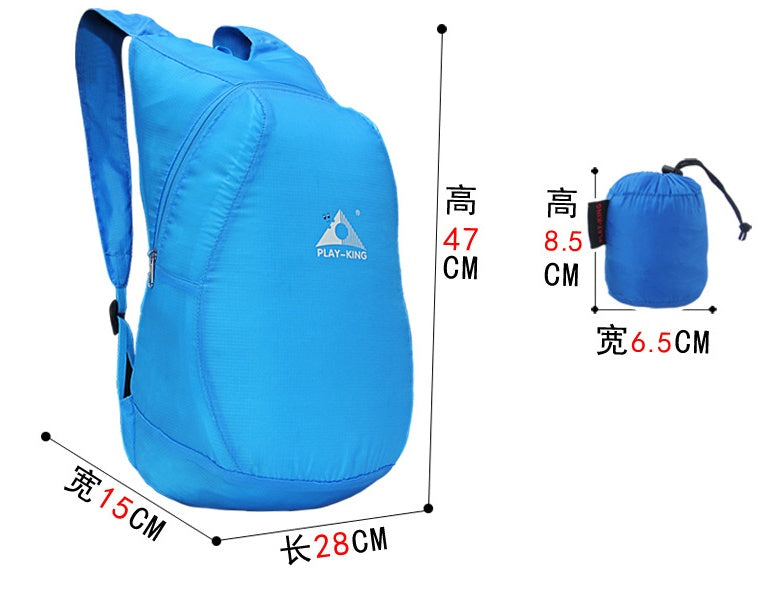 REPRODUCIRKING Ligero de Nylon Plegable Mochila Impermeable Mochila bolso Plegable Ultraligero Pack para Hombres de Las Mujeres Al Aire Libre Senderismo Viajes