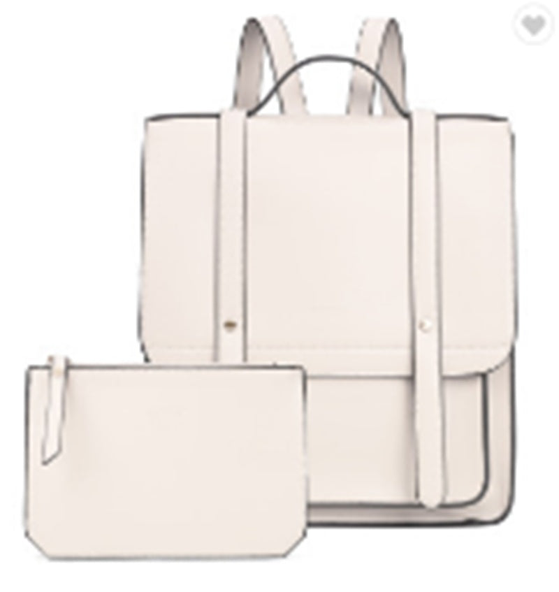 Soft leather solid color shoulder bag