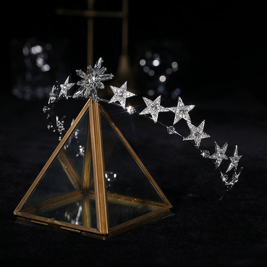 Crystal Crown Wedding Cocktail Dress Baroque Headband