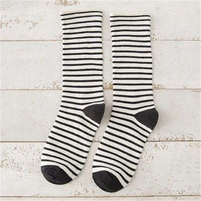 Fashion Japanese Horizontal Striped Women's Socks