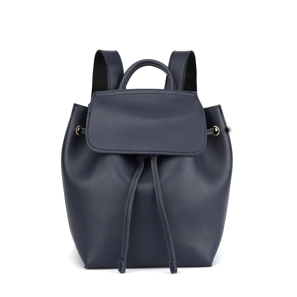 Ladies Leisure College Backpack Trend Cowhide Pattern