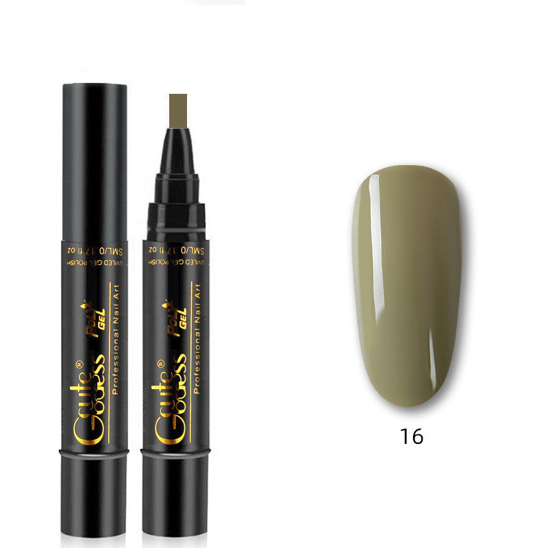 Nail Glue Pen 3 In 1   One-step Glue Phototherapy Plastic Nail Magnet Pen French Water Ripple Cat Eye Strong Magnet Pen DIY Manicure Tool Pen