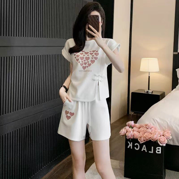 Women's Summer Casual Fashion Set With Color Blocks