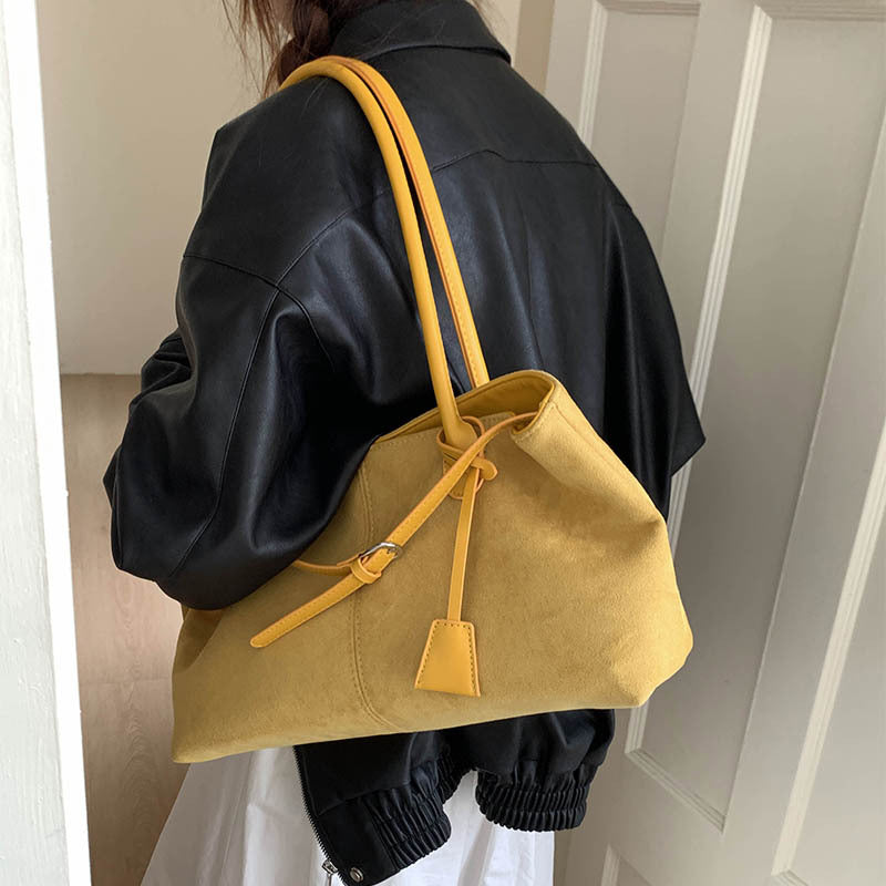 Retro Matte Leather Handbag Fashion Style