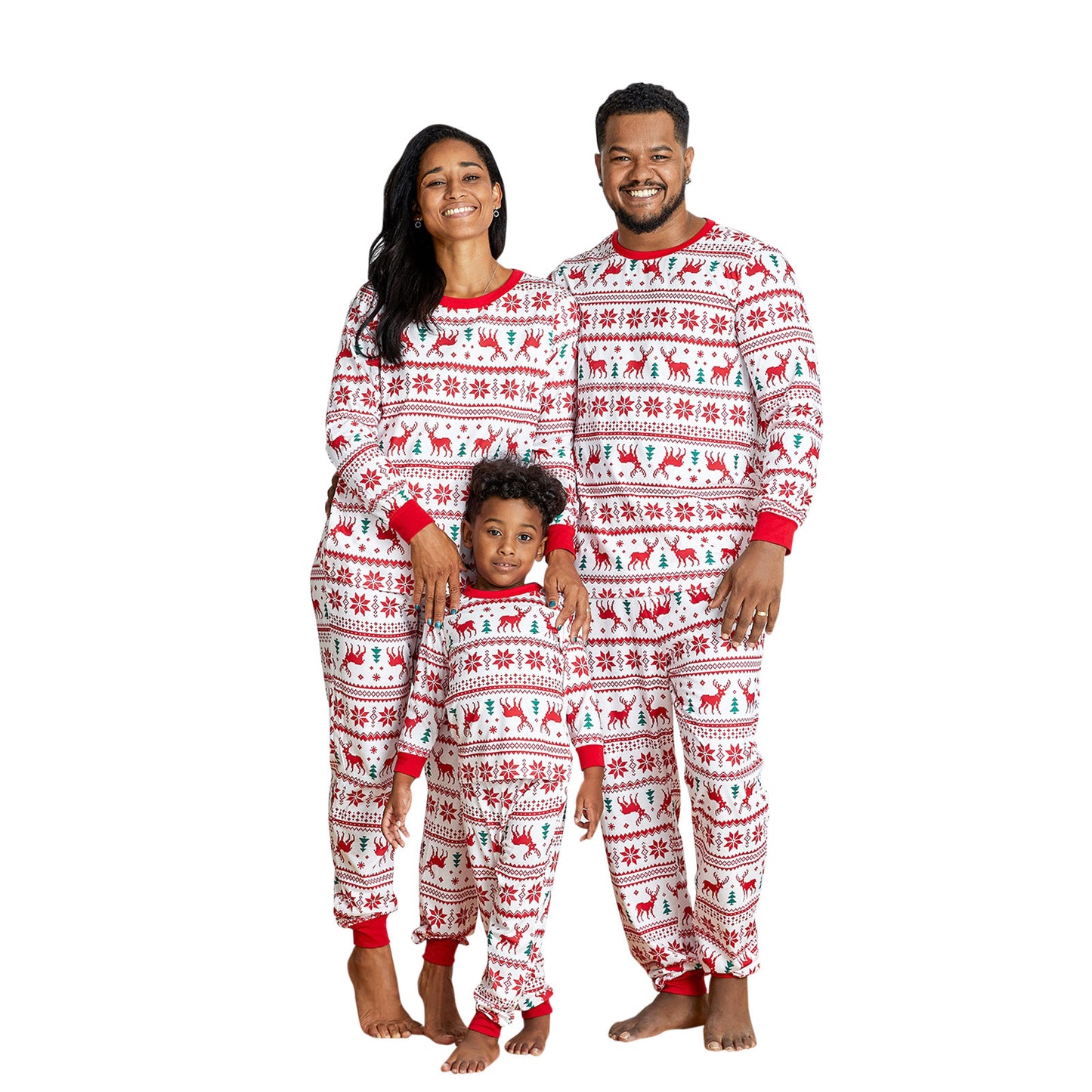 Hjemmetøj Pyjamas Juleprint Afslappet Sæt