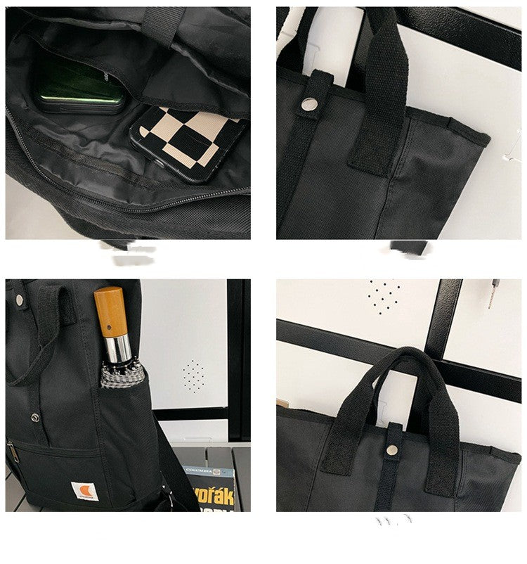 European And American Retro Trendy Rolled Backpack
