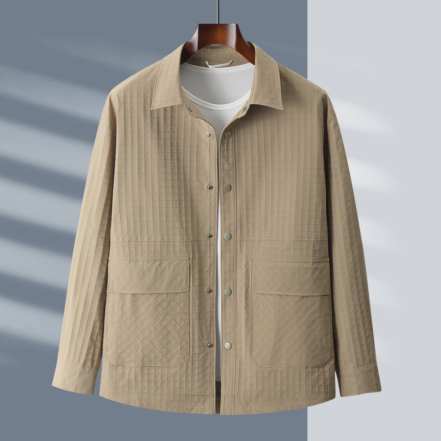 Plus Size Spring And Summer New Loose Casual Plaid Shirt Coat